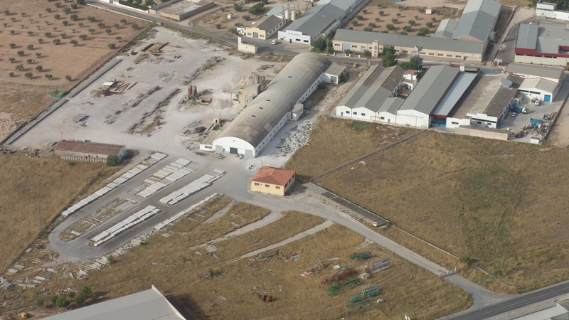 Foto aérea de las instalaciones de Orgsan